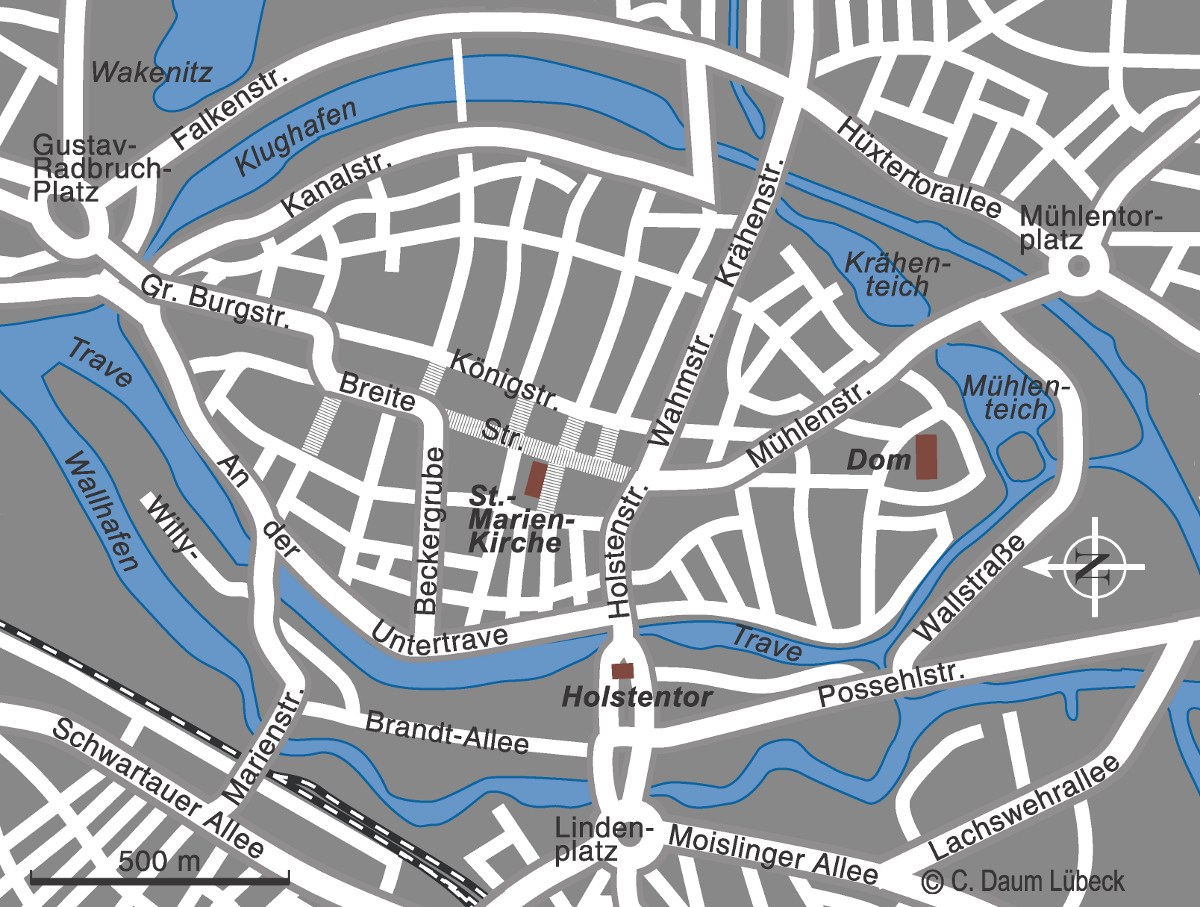 Karte Innenstadt Lübeck